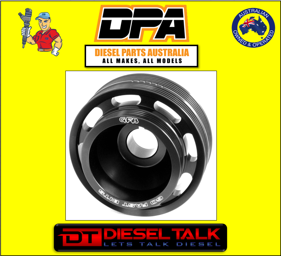 GO FAST BITS 2005 LIGHTWEIGHT UNDER-DRIVE CRANK PULLEY TO SUIT NISSAN GFB