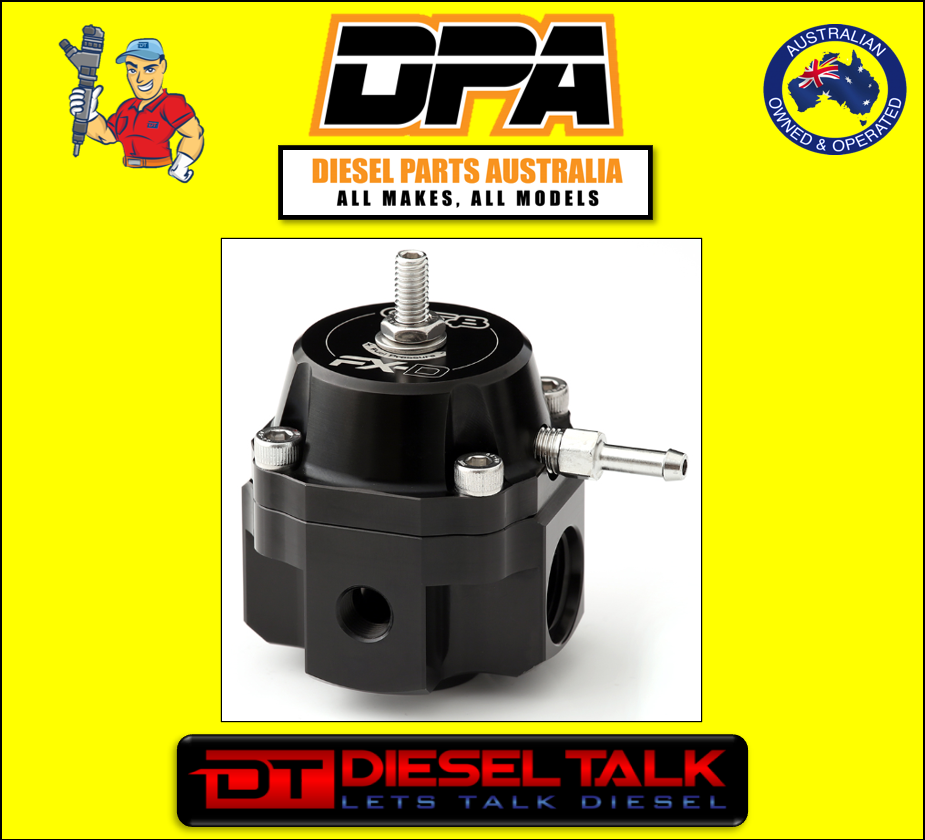 GO FAST BITS 8070 FX-D FUEL PRESSURE REGULATOR (-8AN PORTS) GFB