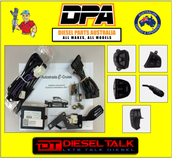 VOLKSWAGON CRAFTER CRUISE CONTROL KIT ECRUISE MY06-13 LEFT HAND STALK EC-VW05LH