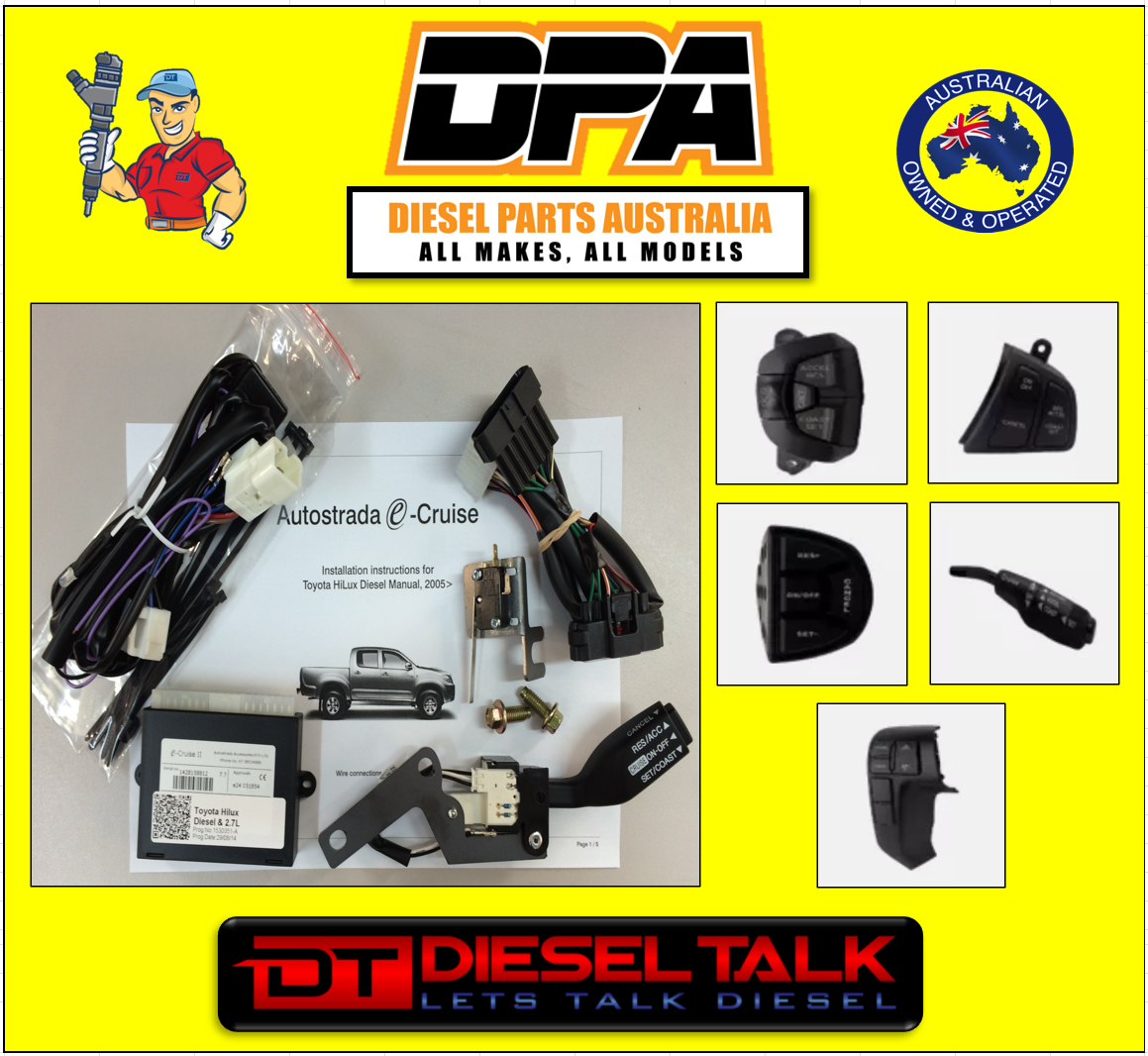 TOYOTA YARIS CRUISE CONTROL KIT E-CRUISE MY11-20 GENUINE STYLE STALK EC-TY09GS