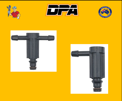 Common Rail Long Leak Off Connector fitted to Bosch