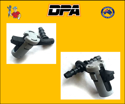 Common Rail Leak Off Connector fitted with Bosch piezo