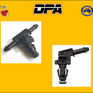 Common Rail Leak Off Connector fitted to Mercedes