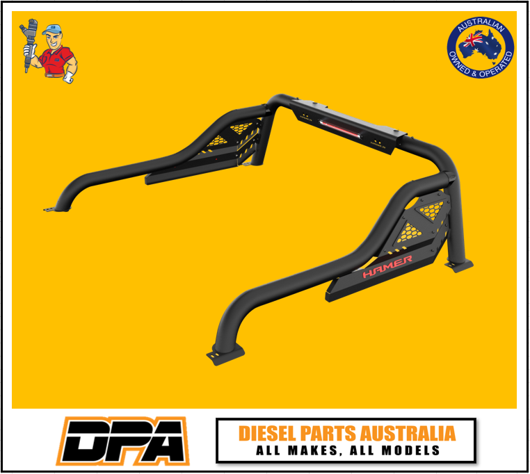 HAMER ‘TITANIUM’ SERIES SPORTS BAR. HR1801 TO SUIT VIGO HILUX RANGER BT50 NAVARA